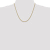 14K 2.5mm Diamond-Cut Rope Chain