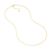 0.8mm Box Chain with Slider Bead