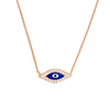 Sterling Silver CZ Evil Eye Necklace
