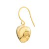 Puffed Heart Fish Hook Earrings
