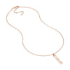 7mm Vertical Block Numeral Necklace