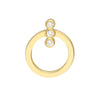 Diamond Bezel Bar Door Knocker Earrings
