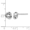 14K White Gold Polished Post Earrings