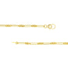 3+1 Hollow Paper Clip Necklace with Diamond Lock