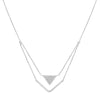 Sterling Silver CZ Stability and Balance Necklace