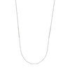 Sterling Silver Staple Bar Station Long Necklace