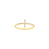 Sideways Cross Ring with 1/6tcw Diamond