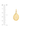 1/20tcw Diamond Teardrop Pendant