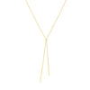 Double Staple Bar Lariat Necklace