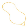 50/50 Paper Clip + Rolo Split Chain