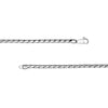 Sterling Silver 3.75mm Round Hammered Curb Chain Bracelet