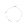 Diamond Star Bezels and Beads Bracelet