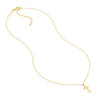 Diamond Scattered Cross Necklace