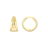 Mirror D/C Tapered Reversible Hoop Earrings