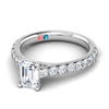 Lab Grown Diamond Pave Diamond Shank Ring