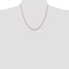10K 1.8mm Diamond-Cut Lightweight Rope Chain