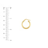 Fluted Spiral Tube Hoop Earrings