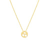 So You Cutout Cherry Mini Disk Adj Necklace