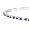 Sapphire &amp; Diamond Eternity Flex Tennis Bracelet (3/8tcw)