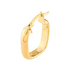 Polished Square Hoop Earrings