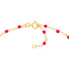 Neon Pink Enamel Bead Piatto Chain