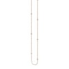 Sterling Silver CZ Bezel Station Long Necklace