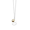 Sterling Silver Love Disc Necklace with Heart