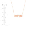 Gothic Scorpio Nameplate Necklace