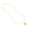 Hammered Floral Medallion Diamond Necklace