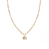 Bead Drop on Open Curb Chain Choker