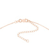 Sterling Silver CZ Italian Horn Adjustable Necklace