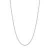Sterling Silver 1.25mm Adjustable Wheat Chain