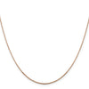 14K Rose Gold 1mm Sparkle Octagonal Box Chain
