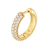 3 Row Diamond Pave Huggies (3/4tcw)