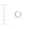 3 Row Diamond Pave Huggies (3/4tcw)