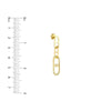 Interlocking Diamond Radiant Link Earrings