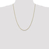 10K 1.8mm Diamond-Cut Lightweight Rope Chain