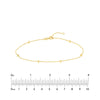Six Mini Crosses Station Anklet