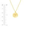 Fluted Paw Print Medallion Necklace