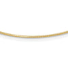 14K 1.2mm Omega Necklace Detachable clasp Omega Necklace