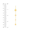 Hammered Forzentina and Disc Drop Earrings