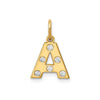 Initial with Diamonds Charm