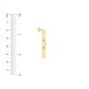 28 Diamond Paper Clip Linked Earrings
