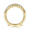 14K Yellow Gold Diamond Ring Enhancer