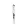 Sterling Silver Diamond-Cut Patterned Hoop Earrings