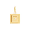 1.5pt Diamond Square Stacked Pendant