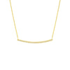 Curved Bar Adj. Necklace with 1/5tcw Diamond