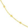 Faceted Bead Saturn Chain