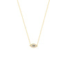 Mini CZ Evil Eye Adjustable Necklace