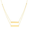 Mini Bar Layered Duo Adjustable Necklace